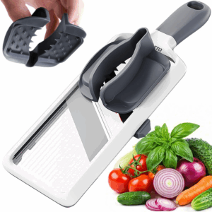 Mandoline Slicer for Kitchen – Adjustable Handheld Vegetable Cutter with Safety Guard Slice Smarter. Cook Faster. Clean Easier