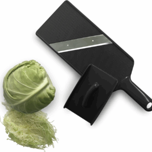 Large Vegetable Slicer for Cabbage, Potato, Onion – Fine Shredder Blade – Kitchen Mandoline Cutter for Salad, Tacos, Chips – Black