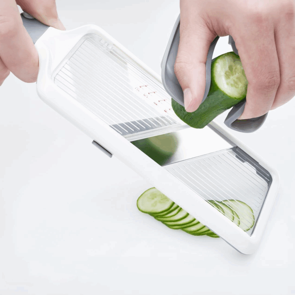 Mandoline Slicer for Kitchen – Adjustable Handheld Vegetable Cutter with Safety Guard Slice Smarter. Cook Faster. Clean Easier - Image 2